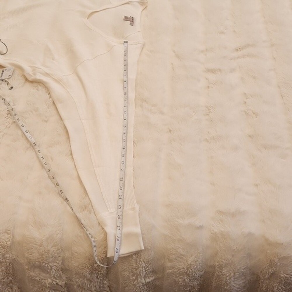 Free People Santa Clara Thermal Shirt Top Long Sleeve White size XS new w… - Picture 16 of 16